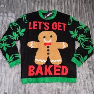 NWT “Let’s Get Baked” Christmas Sweater - Size XL